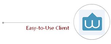 Easy to use client. Simply it works.